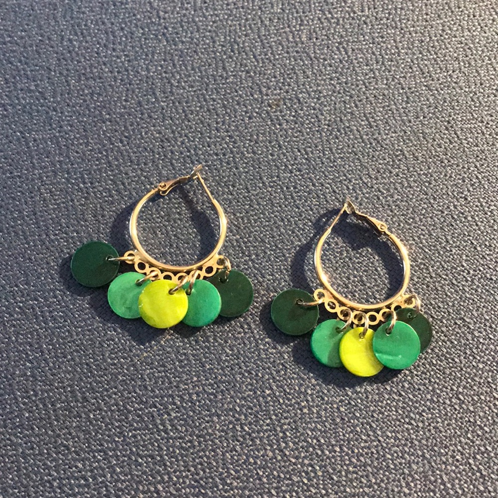 Cute hoop dangle earrings